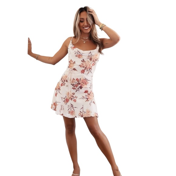 Hello Molly Down Time Dress in Baby Pink Floral Sz M - Picture 3 of 7